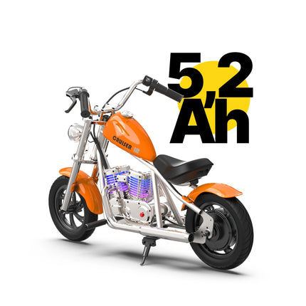 Xrider Kids Cruiser 12 Elektrische Kindermotor Chopper 12 Inch 160W - Geschikt vanaf 6 jaar - Met app voor bediening