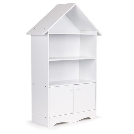 Ecotoys Boekenkast - Kinder boekenrek Opbergkast 96x34x14cm - Wit