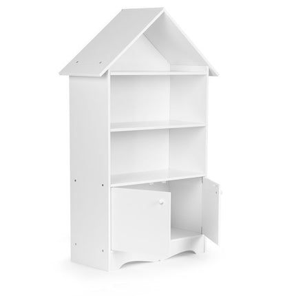 Ecotoys Boekenkast - Kinder boekenrek Opbergkast 96x34x14cm - Wit