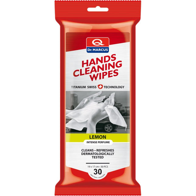 Dr.Marcus Titanium Line Hand Cleaning Wipes - Handreinigingsdoekjes - 30 stuks - Lemon