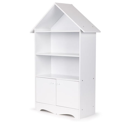 Ecotoys Boekenkast - Kinder boekenrek Opbergkast 96x34x14cm - Wit