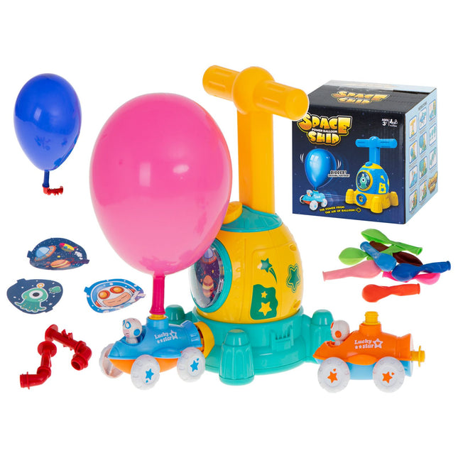 Space ship ballonen werper speelgoed voertuig - incl. Ballonnen en accessoires