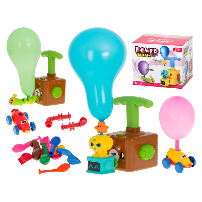 Teddybeer ballonen werper speelgoed voertuig - incl. Ballonnen en accessoires