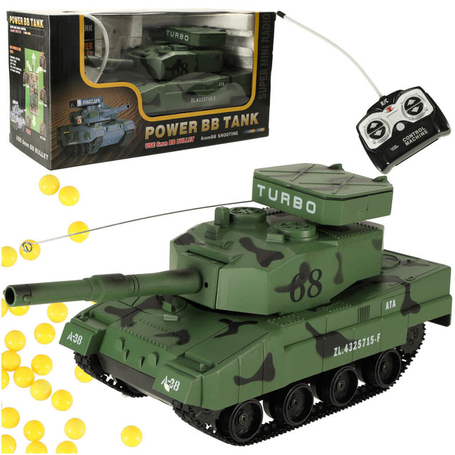 Fujigen Power BB Tank Afstandsbestuurbaar Tank - RC Afstandsbediening Speelgoed - Groen