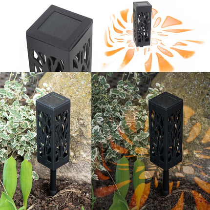 Ikonka Decoratieve tuin lantaarns Op Zonneenergie - Lampen Voor In De Tuin 4 Stuks - Tuindecoratie - Tuinverlichting