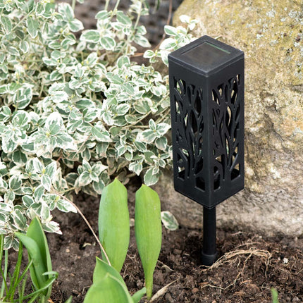 Ikonka Decoratieve tuin lantaarns Op Zonneenergie - Lampen Voor In De Tuin 4 Stuks - Tuindecoratie - Tuinverlichting