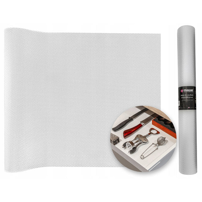 Tragar antislipmat transparant bescherming voor kasten en keukenlade extra lang 45 x 300 cm