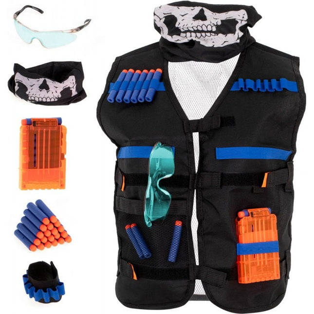 Tactisch accessoire-vest geschikt voor kinder pistool draagraketaccessoires en pijltjes