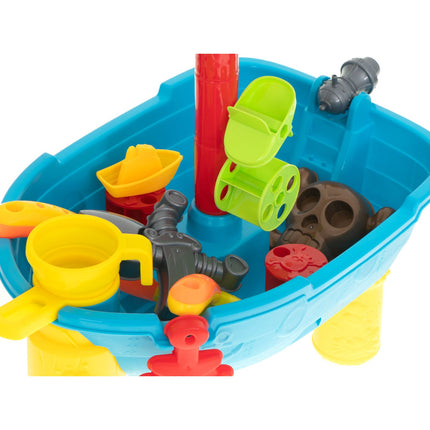 25-delige piratenschip zand of watertafel - Waterspeeltafel of zandbak met accessoires