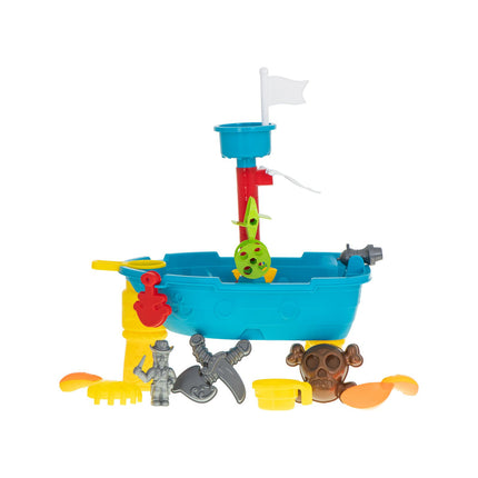 25-delige piratenschip zand of watertafel - Waterspeeltafel of zandbak met accessoires