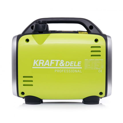 Kraft & Dele KD683 Inverter Generator Benzine Aggregaat 4-Takt met Stroomstabilisatie - 1300 Watt - met USB, 12V en 230V Stopcontact - Stroomgenerator