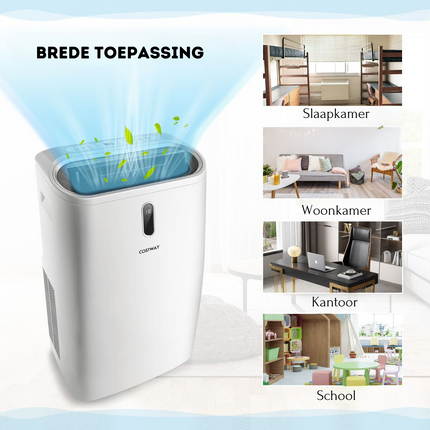 Costway 5-in-1 Mobiele Airco 16000 BTU met WIFI Bediening - Luchtontvochtiger Met Afstandsbediening - Verwarmen & Koelen - Ruimtes Tot 45m²