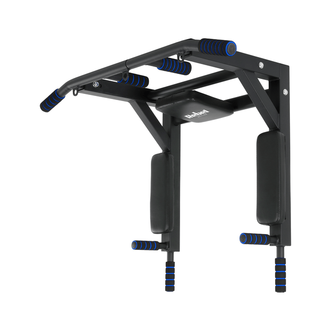 Rebel Active Pull Up Bar - Pull Up Station - Dip Station - Krachtstation - Wandmontage - Inclusief Montageset - Zwart