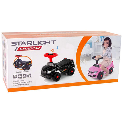 Starlight shadow BMW loopauto met claxon vanaf 1 jaar 46 x 22 x 33 cm roze