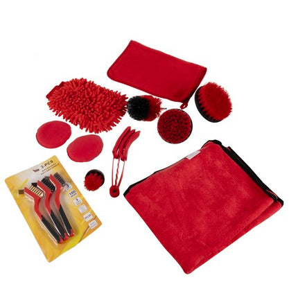 Xtrobb Complete Auto Detailing Set / Kit - 19-Delig - Voor Perfecte Autoverzorging -Inclusief Opberg Etui