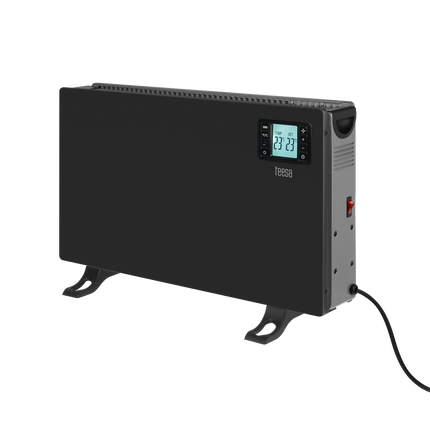 Elektrische Kachel tot 2000W - Convectorkachel - Radiator - Ingebouwde Thermostaat - LCD Display - Timer Functie - Zwart