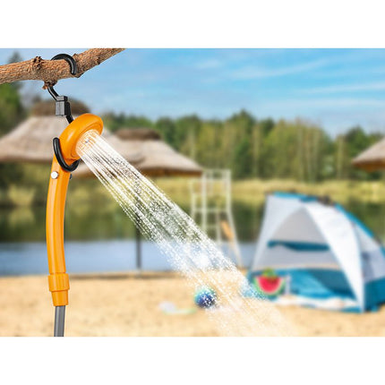 Tracer CampPump 12V Elektrische Camping Douche - Campingdouche - Draagbare Douche - Kampeerdouche - Oranje