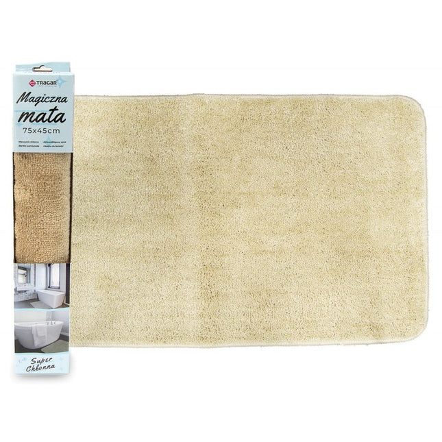 Magic mat extreem absorberende droogloopmat met antislip 75 x 45 x 4 cm creme