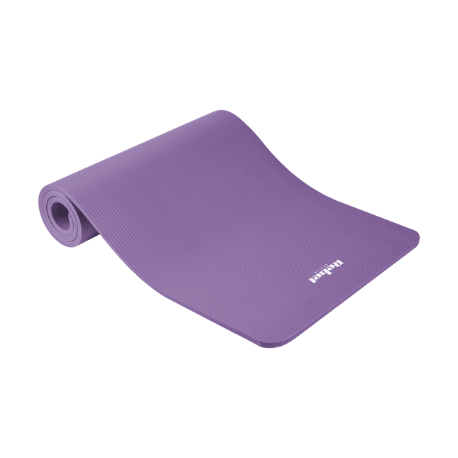 Rebel Active Gymnastiekmat voor Yoga, Pilates, Fitness 183 x 61cm -  1,5cm extra dik - Yoga- en Fitnessmat - Paars