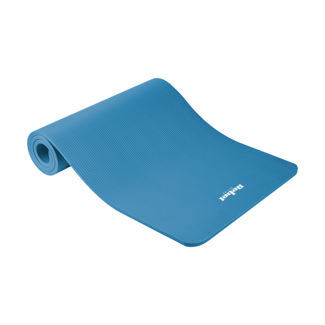 Rebel Active Gymnastiekmat voor Yoga, Pilates, Fitness 183 x 61cm - 1,5cm extra dik - Yoga- en Fitnessmat - Blauw