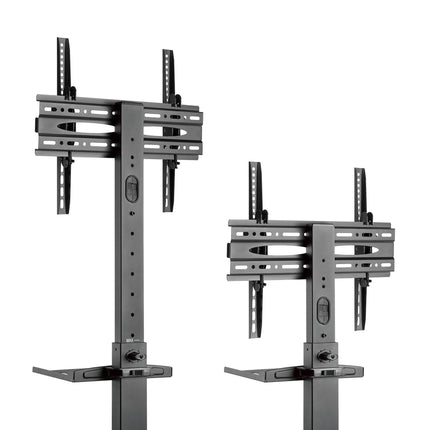 Cabletech Verrijdbare TV Standaard statief - Draaibaar - Hoogte instelbaar - Televisiebeugel - 32- 55 inch - max belastbaar gewicht 35Kg