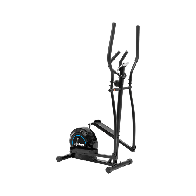 Rebel Active Magnetische Crosstrainer - Elliptische Trainer LCD-Display Hartslagsensoren 8 Weerstandsniveaus – Zwart