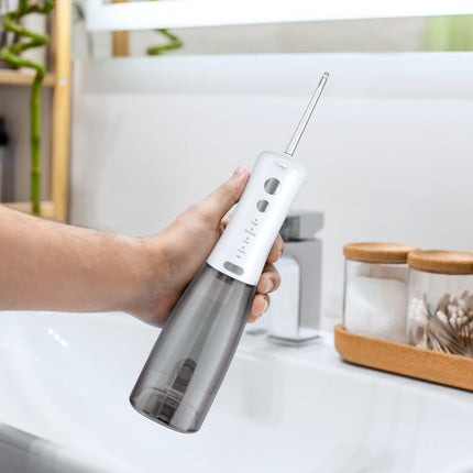 Teesa Easy Care 2 Draadloze Tandheelkundige Irrigator Met 3 Opzetstukken - Waterflosser - Mond Douche - Oplaadbaar en Draagbaar  - Zwart