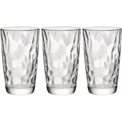 Bormioli Rocco Diamond serie longdrink glazen 470 ml 3 Stuks