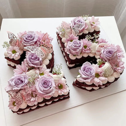 Cake topper decoratie vlinders - muur decoratie met plakkers 12 stuks roze VL-02