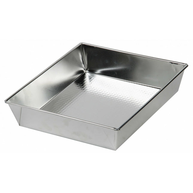 Blacha rechthoekige cake bakvorm 30 x 25 x 6 cm zilver