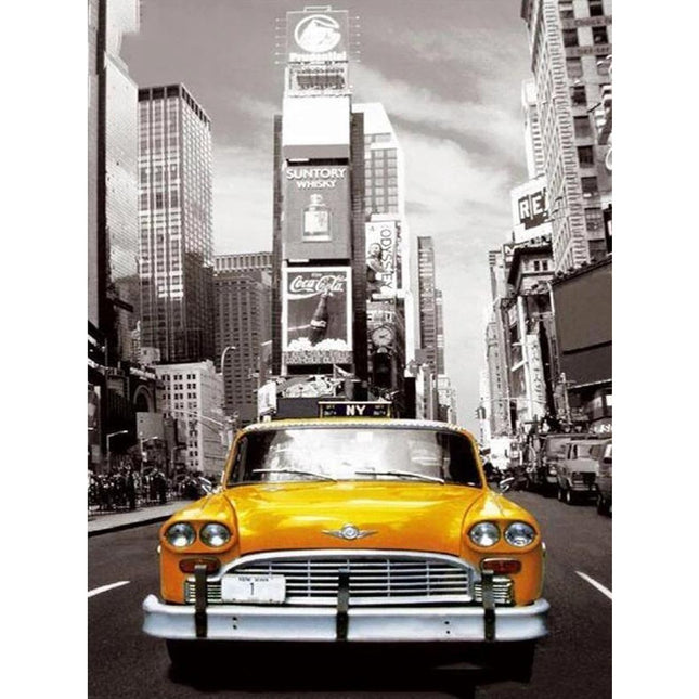 Evershine diamond painting voor volwassenen taxi TA2-8158 vierkante steentjes 30 X 40