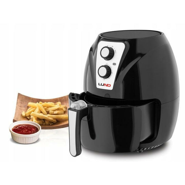 LUND Professional airfryer vetvrije friteuse 2.4L 1300W 67570 zwart