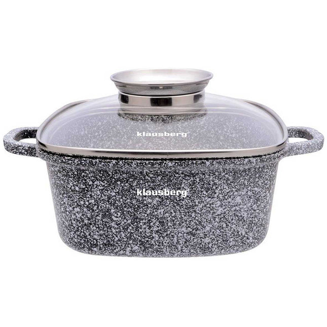 Klausberg 7528 braadpan of kookpan 20 cm 2,8 L met marmeren coating en aroma dop