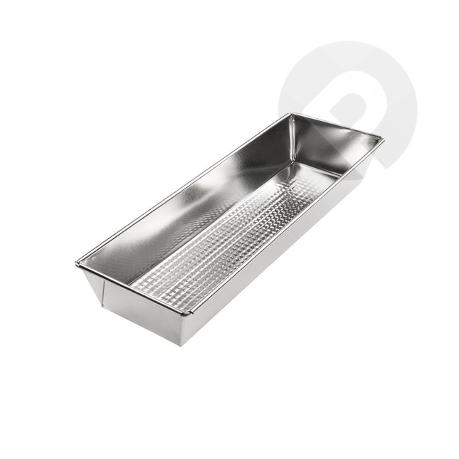 Blacha rechthoekige cake bakvorm 40 x 13 x 6 cm zilver