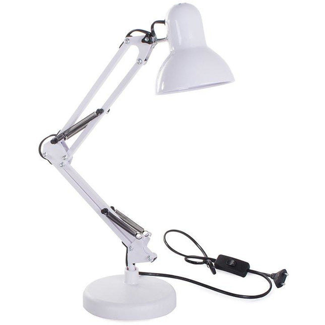 Klassieke bureaulamp retro verstelbaar 40W wit