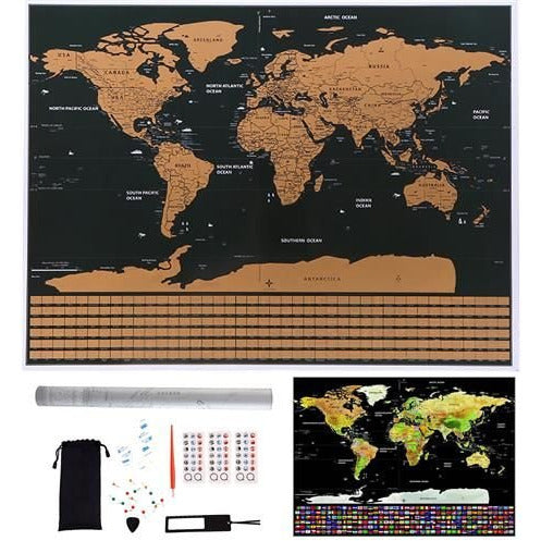 Malatec XL scratch map deluxe met accessoires