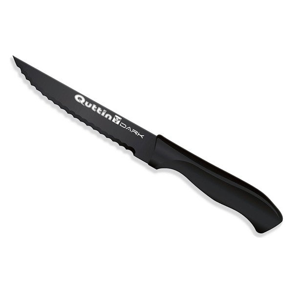 Quttin Dark gekarteld mes 11 cm zwart