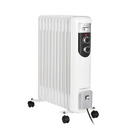 Teesa TSA8049 Elektrische olieradiator 11 ribben 2500 W met thermostaat en 3 warmtestanden