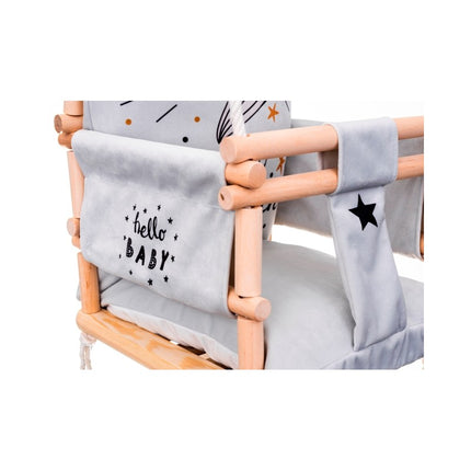 Luxe houten 3 in 1 handgemaakte unicorn meegroei babyschommel en kinderschommel