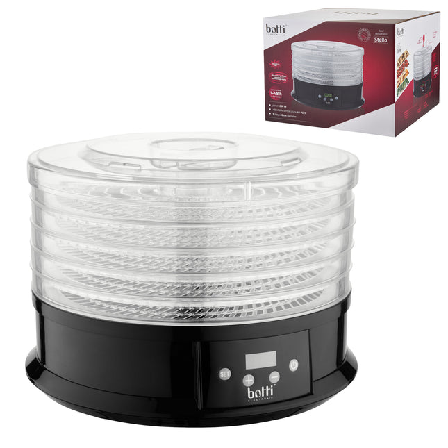 Botti Electronic Stella roterende voedseldroger voor champignons, fruit en groenten 250 W