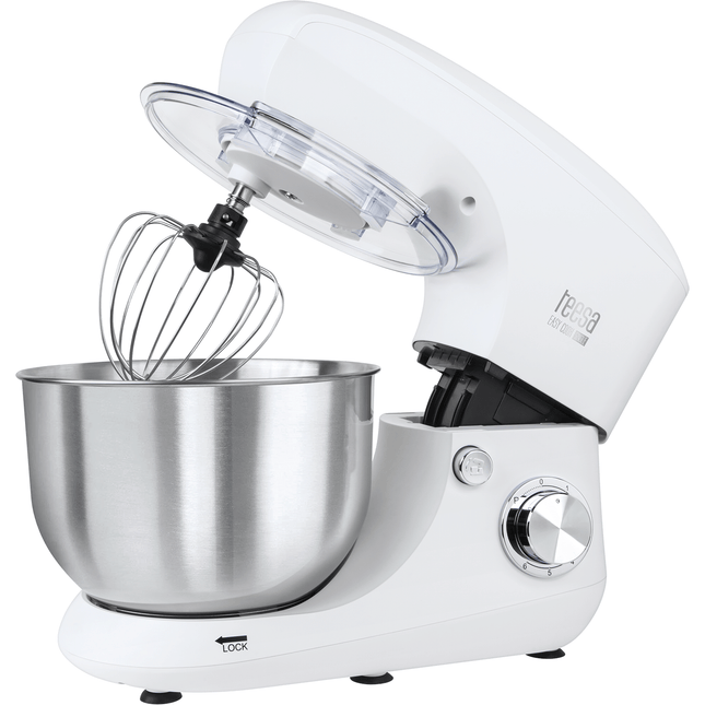 Teesa Easy Cook Single keukenmachine/ standmixer 1400 Watt 5,5L wit TSA3545W